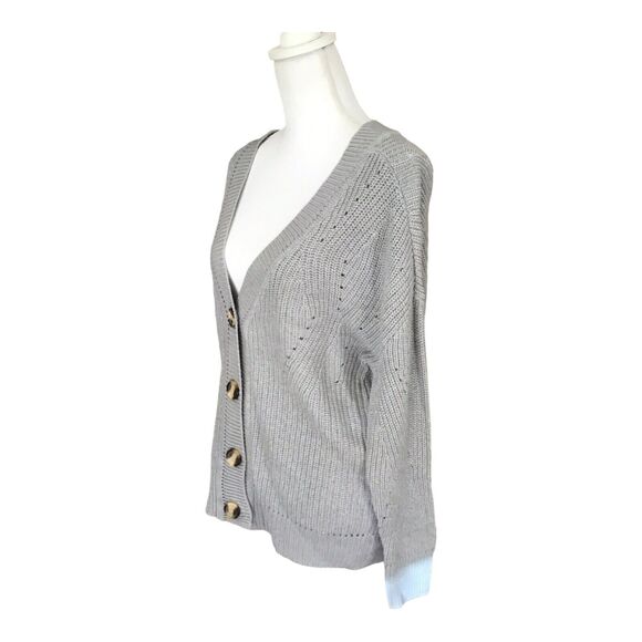 Cloth By Design Women’s XS Gray Button Front Knit Cardigan Sweater NWOT - Picture 2 of 13